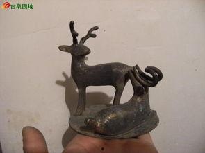 九色铜鹿摆件图片欣赏大全