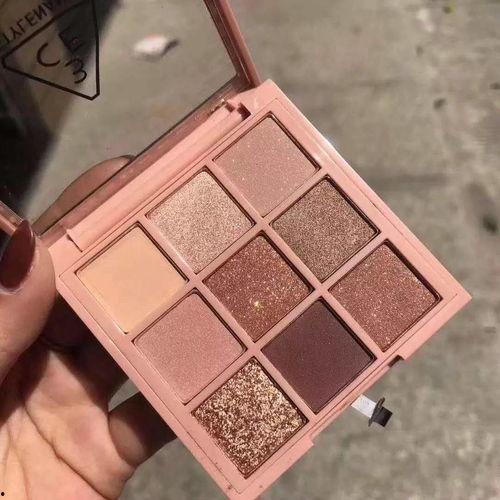 暖皮3ce九色眼影,打造春日温柔眼眸